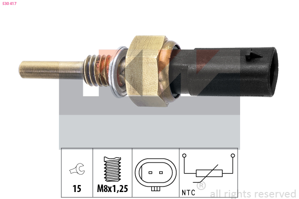 Senzor,temperatura lichid de racire 530 417 KW